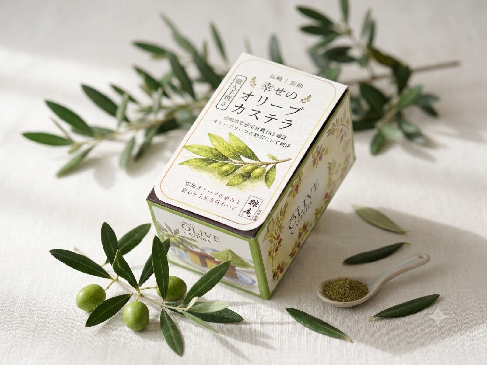幸せのオリーブカステラ専用化粧箱